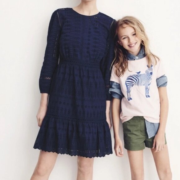 J. Crew Eyelet Women's Lace Flutter Dress - Picture 7 of 7